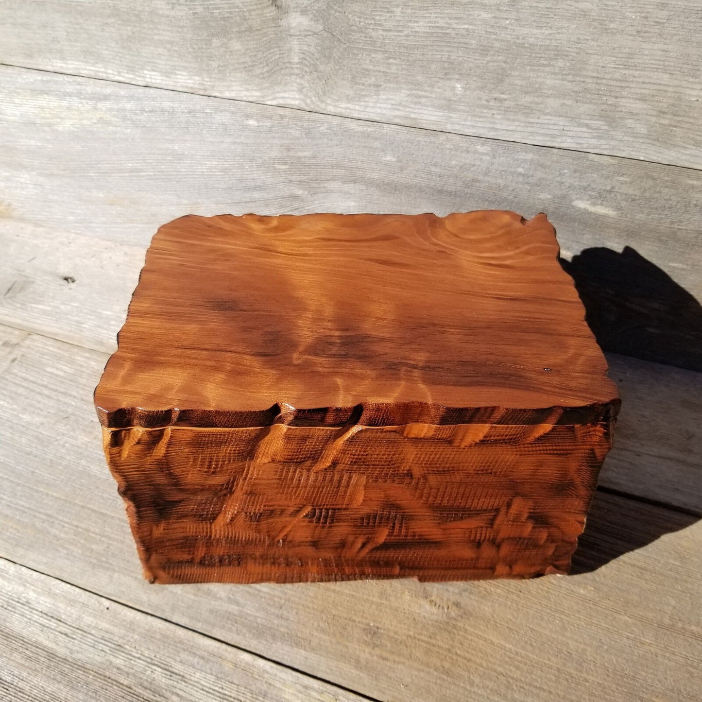 Wood Jewelry Box Redwood Handmade California Storage #432 5th Anniversary Gift Christmas Gift - Mother's Day Gift - Redwood Urn