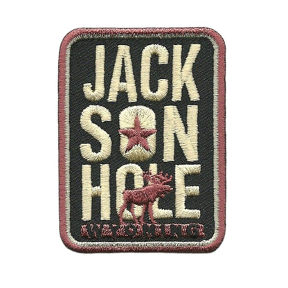 Wyoming Patch – WY Jackson Hole Patch - Travel Patch Iron On – Souvenir Patch – Applique – Travel Gift 2.5" Ski Mountain Resort