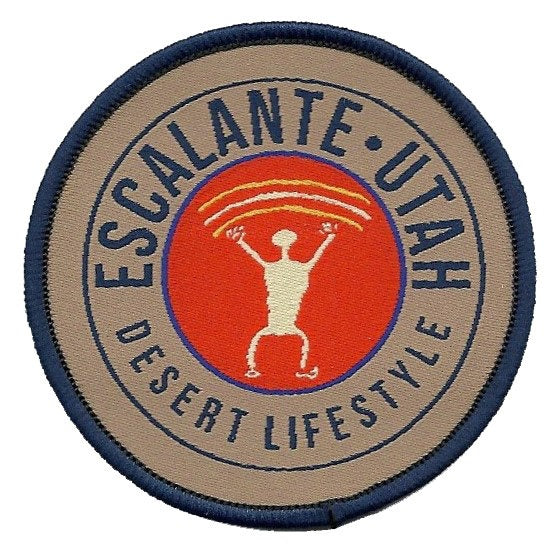 Utah Patch – UT Escalante Desert Lifestyle - Travel Patch – Souvenir Patch – Embellishment Applique –  2.5" Iron On