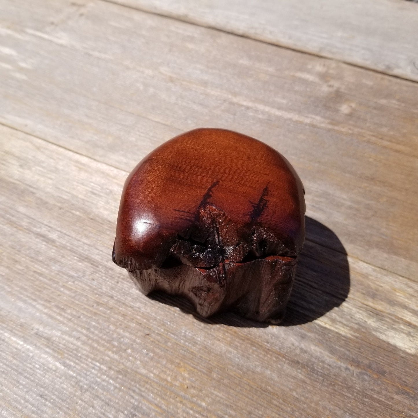 Handmade Wood Box with Redwood Rustic Handmade Ring Box California Redwood #468 Christmas Gift Anniversary Gift Ideas