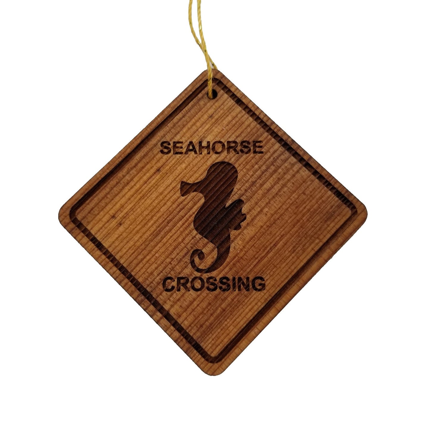 Wholesale Seahorse Crossing Ornament - Seahorse Wood Souvenir