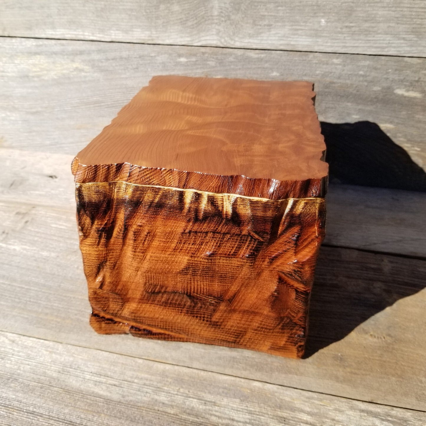 Wood Jewelry Box Redwood Handmade California Storage #433 5th Anniversary Gift Christmas Gift - Mother's Day Gift - Redwood Urn