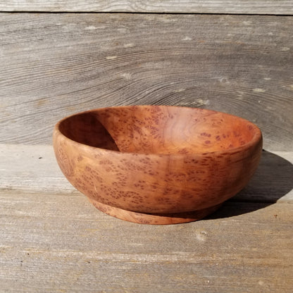 Redwood Burl Bowl Hand Turned 5 Inch Wood Salad Bowl Gorgeous Grain #440 Wood Art California Redwood 7 Inch