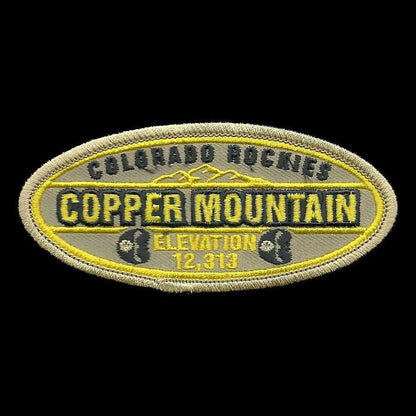 Copper Mountain - Summit City Colorado Patch - Ski Patch- CO Ski - Colorado Souvenir - Travel Patch - Iron On - Oval Applique