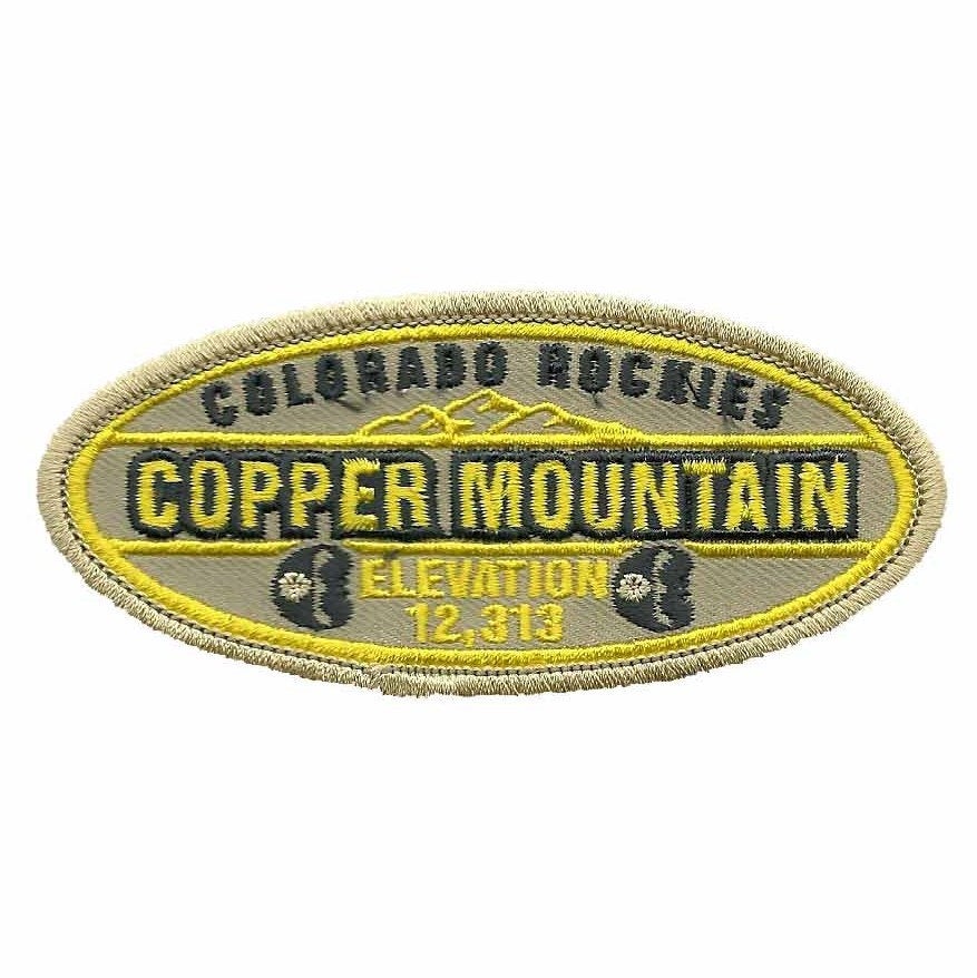 Copper Mountain - Summit City Colorado Patch - Ski Patch- CO Ski - Colorado Souvenir - Travel Patch - Iron On - Oval Applique