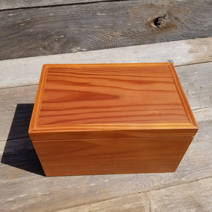 Wood Jewelry Box Redwood Handmade California Storage #276 5th Anniversary Gift Christmas Present - Stash Box - Memories Box