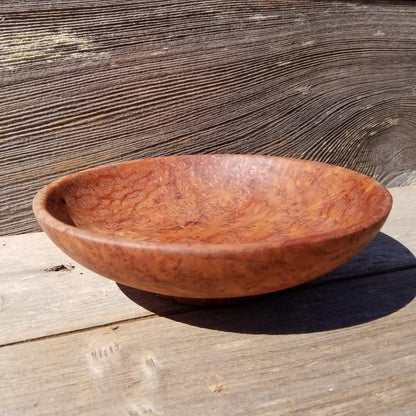 Redwood Burl Bowl Hand Turned 7.25 Inch Wood Salad Bowl #423 Gorgeous Grain - Wood Art - California Redwood