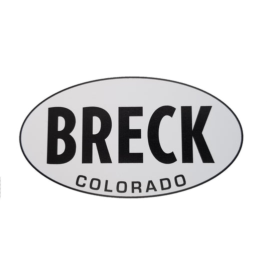 Breckenridge Colorado Decal – Breck Ski Decal- CO Resort Sticker – Colorado Souvenir – Travel Sticker 5" Oval Travel Gift