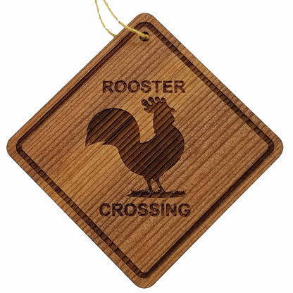 Wholesale Rooster Crossing Ornament - Rooster Ornament - Wood Souvenir