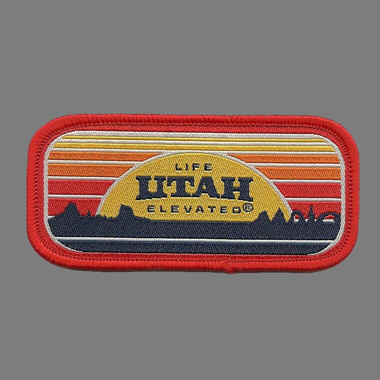 Utah Patch – UT Life Elevated - Travel Patch – Souvenir Patch – Embellishment Applique –  3.25" Iron On