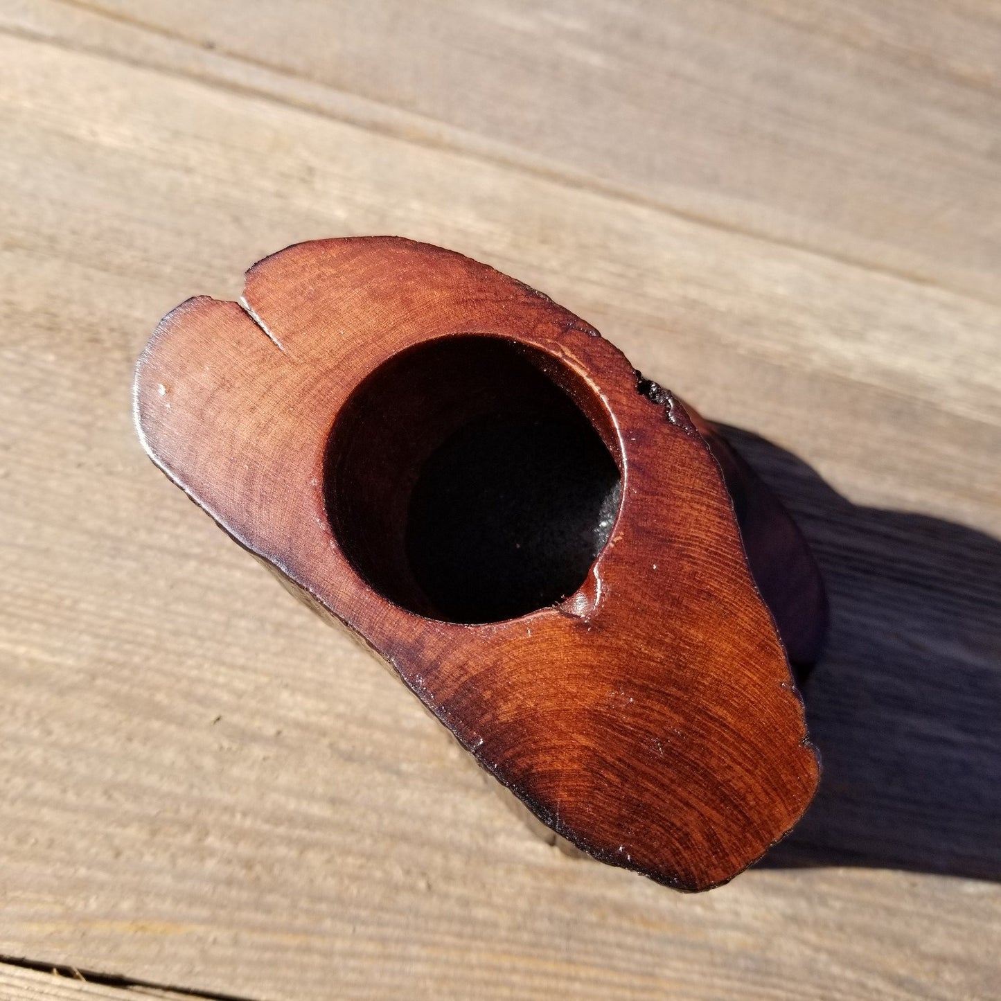 Wood Trinket Box Handmade Box with Redwood Rustic California Redwood Jewelry Box Storage Box Limb Box #317 Ring Box