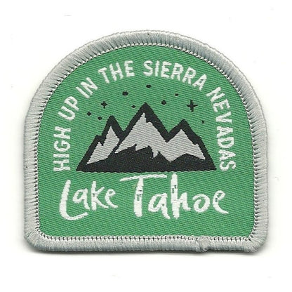 Lake Tahoe Patch – Sierra Nevadas California Travel Souvenir Patch 2" Iron On Sew On Embellishment Water Skiing Snowboarding