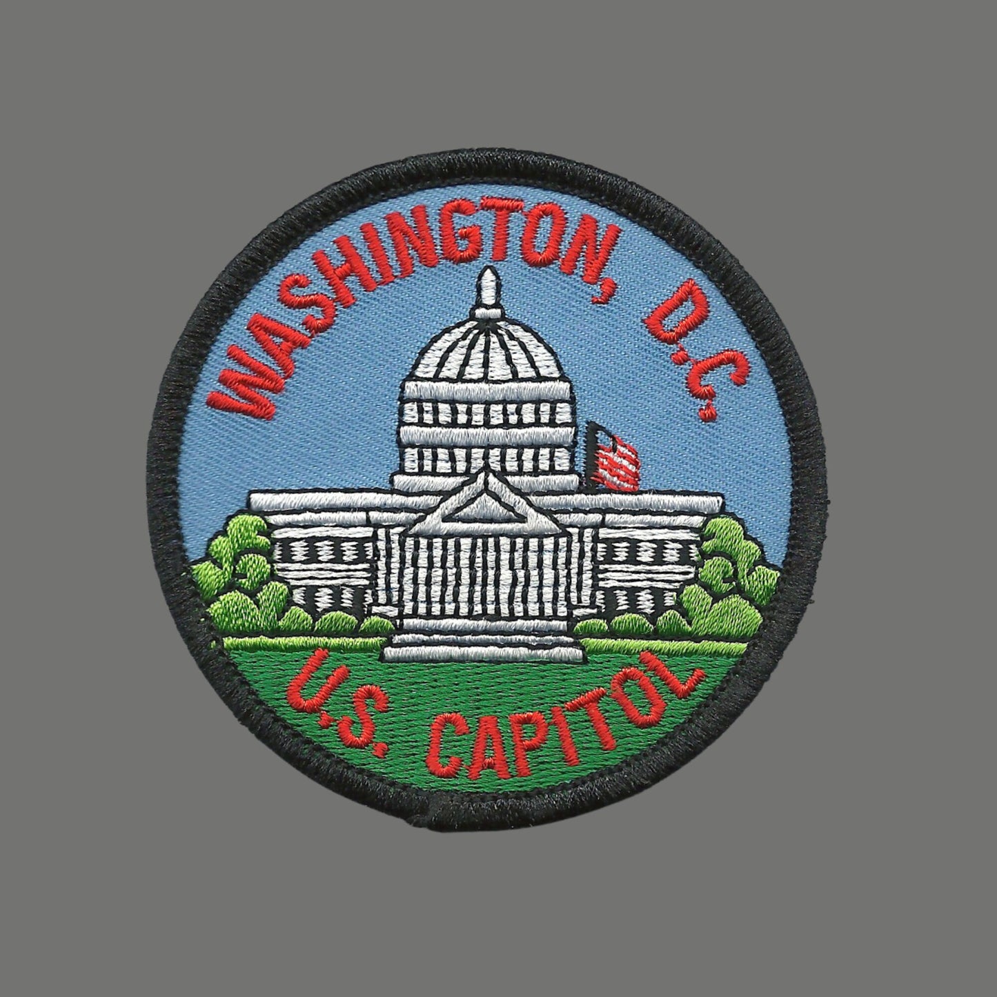 Washington DC Patch – Iron On DC State Travel Souvenir US Capital Capitol Building Badge Emblem