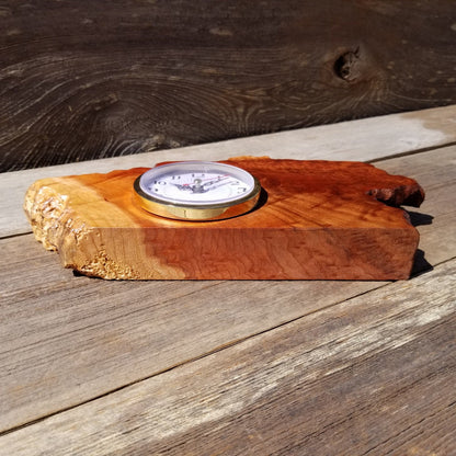 Wood Clock For the Desk or Mantle Handmade California Redwood Burl Table Shelf Birthday Gift Wedding Gift Engagement Gift #198