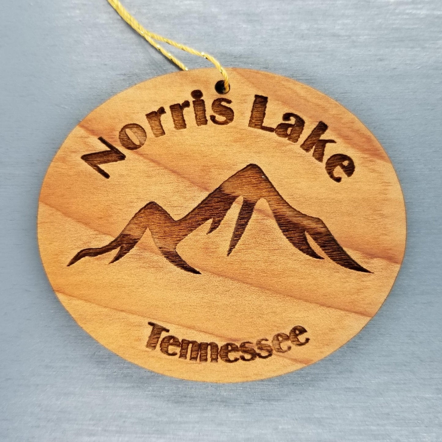 Norris Lake Ornament Handmade Wood Ornament Tennessee Souvenir TN