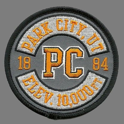 Utah Patch – Park City UT Utah Souvenir Elevation 10,000 FT – Travel Patch – Iron On – Applique 3" Ski Resort Skiing Patch Embellishment