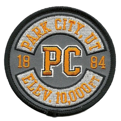 Utah Patch – Park City UT Utah Souvenir Elevation 10,000 FT – Travel Patch – Iron On – Applique 3" Ski Resort Skiing Patch Embellishment