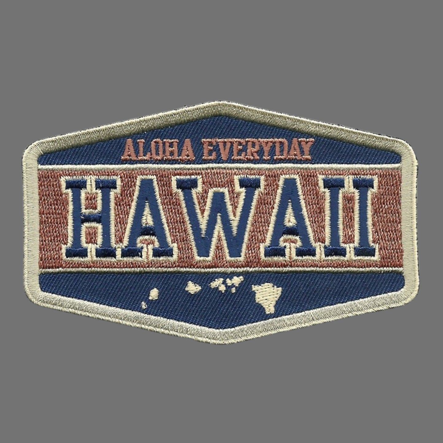 Hawaii Patch – HI Souvenir Aloha Everyday Travel Patch – Iron On – Applique 4"" Island Embellishment Souvenir