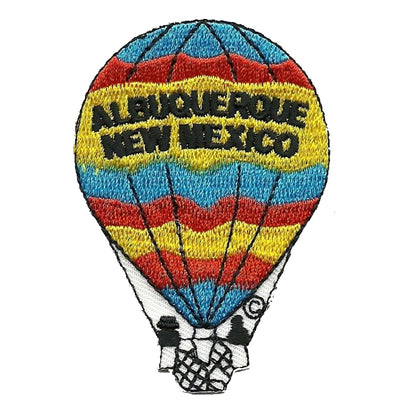 New Mexico Patch - Iron On Albuquerque Souvenir - Hot Air Balloon Badge Emblem