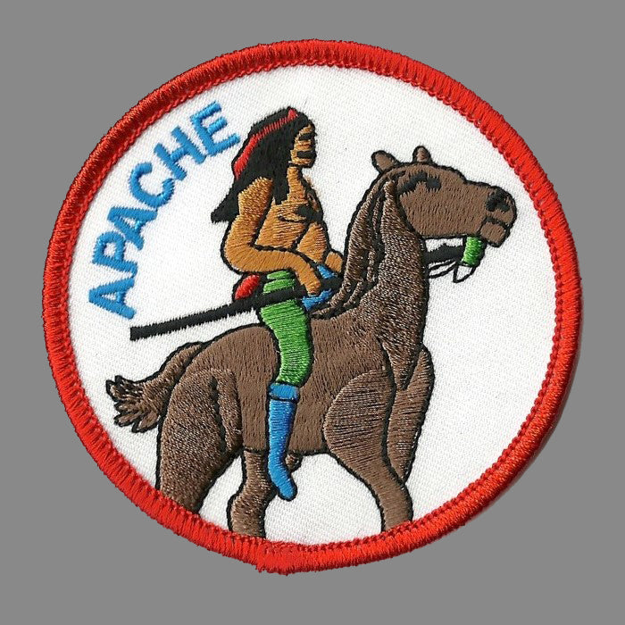 Apache Patch - Native American Indian Souvenir Badge Emblem