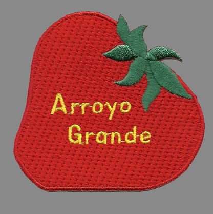 California Patch - Arroyo Grande - Strawberry Iron On Souvenir Badge Emblem