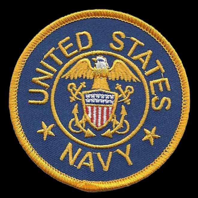 US Navy Patch Iron On Country Pride Patch US Military Patch Badge Emblem 3"