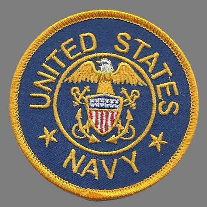 US Navy Patch Iron On Country Pride Patch US Military Patch Badge Emblem 3"