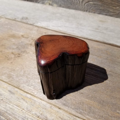 Handmade Wood Box with Redwood Rustic Handmade Ring Box California Redwood #165 Christmas Gift Anniversary Gift Ideas