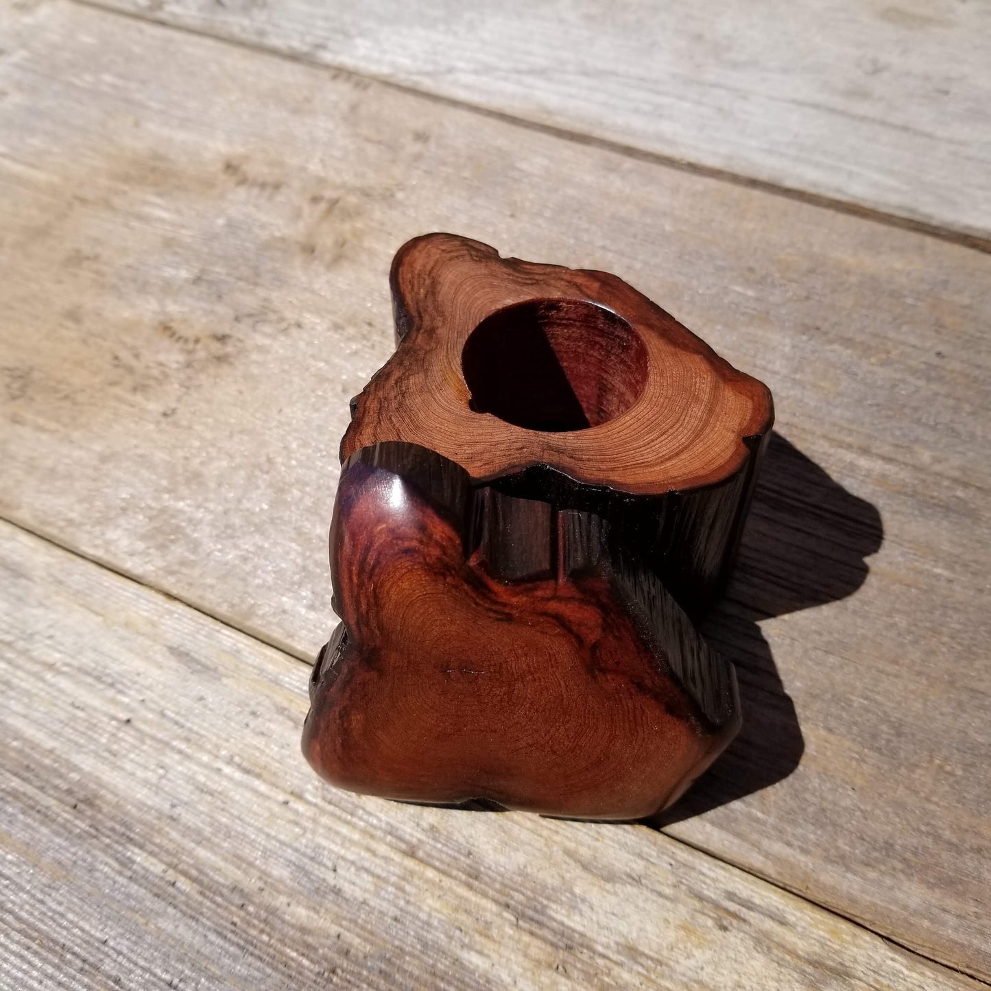 Handmade Wood Box with Redwood Rustic Handmade Ring Box California Redwood #165 Christmas Gift Anniversary Gift Ideas