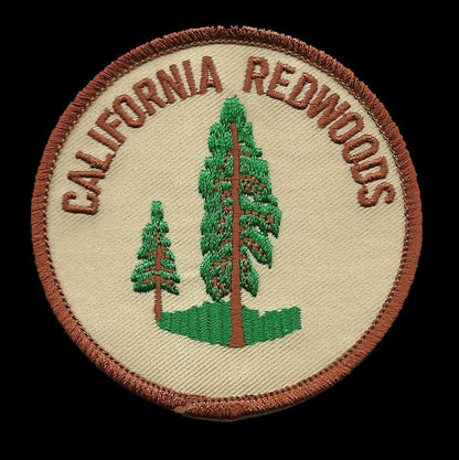 California Patch - Iron On California Redwoods - Redwood Trees Souvenir Badge Emblem