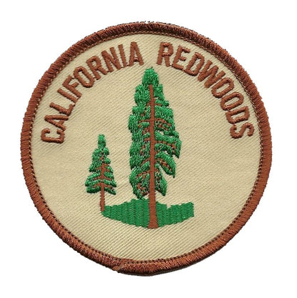 California Patch - Iron On California Redwoods - Redwood Trees Souvenir Badge Emblem