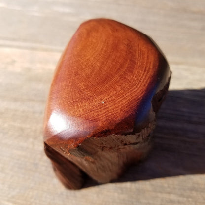 Wood Ring Box Redwood Rustic Handmade California Storage Live Edge Mini #318 Birthday Gift Christmas Gift Mother's Day Gift