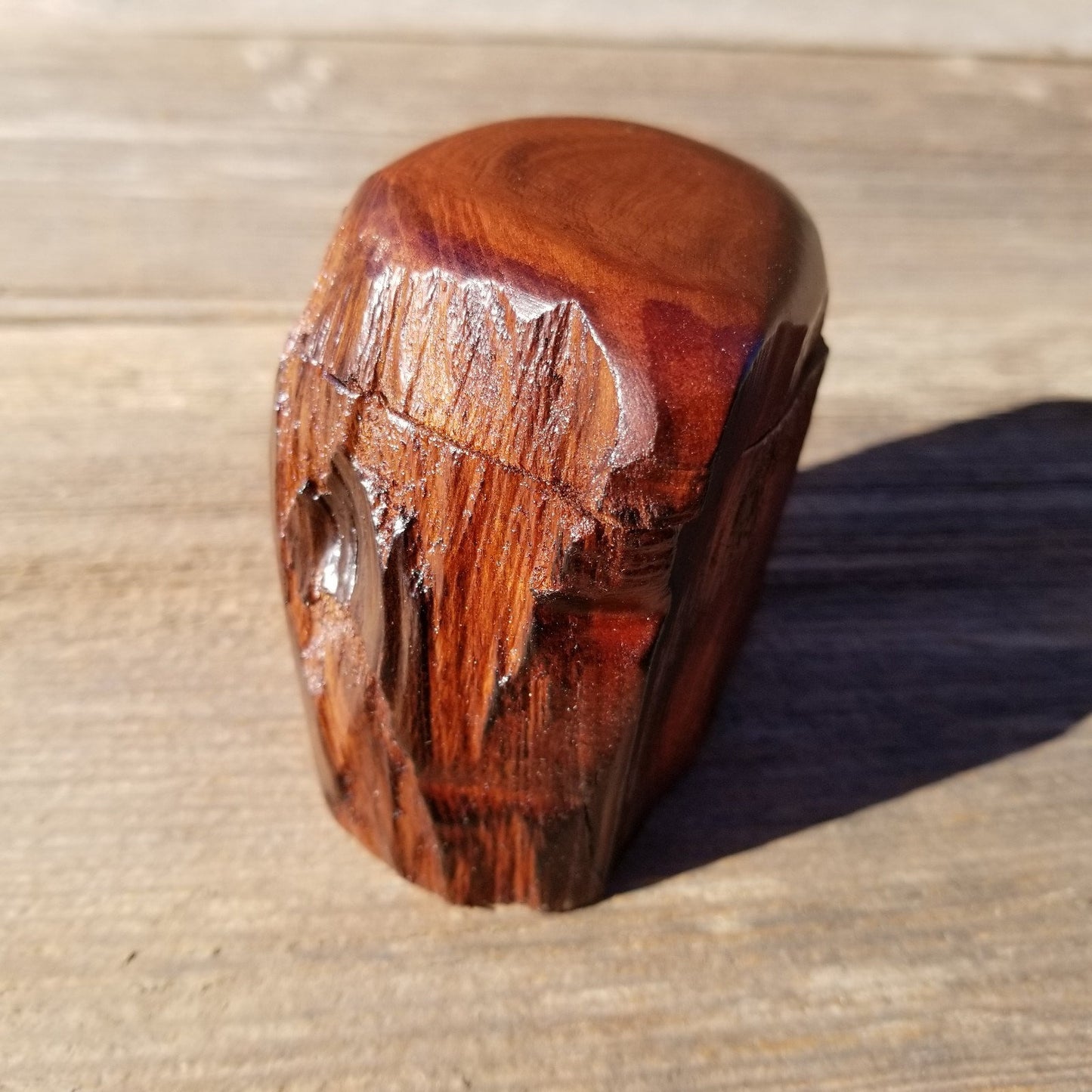 Wood Ring Box Redwood Rustic Handmade California Storage Live Edge Mini #318 Birthday Gift Christmas Gift Mother's Day Gift