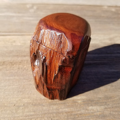 Wood Ring Box Redwood Rustic Handmade California Storage Live Edge Mini #318 Birthday Gift Christmas Gift Mother's Day Gift