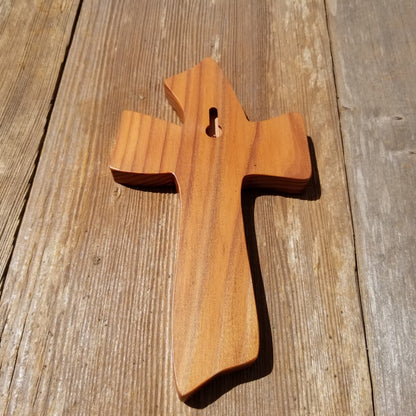 Wood Wall Cross - Rustic Torched Wooden Cross - Wall Cross - Cross Within a Cross - 8" Cross Decor