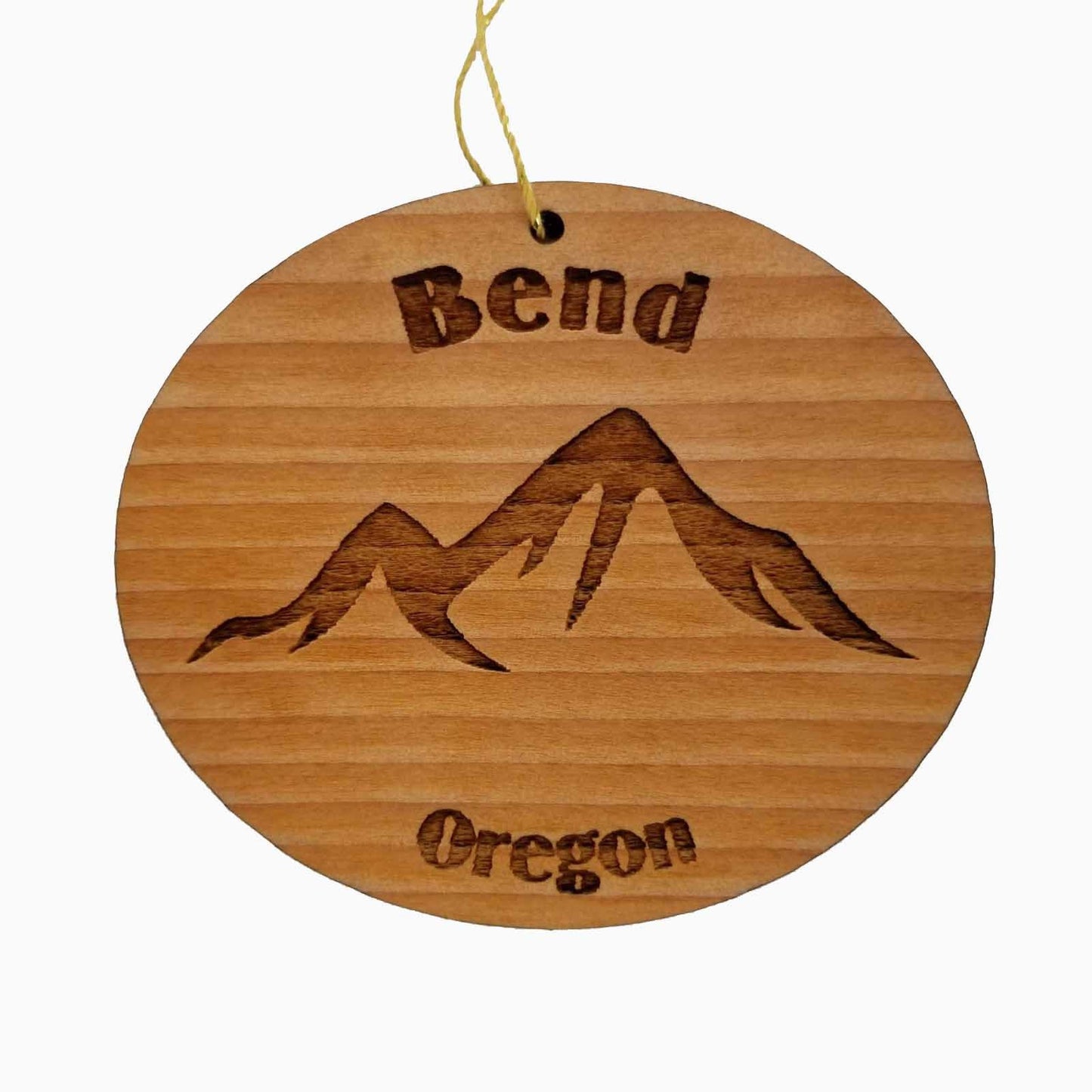 Wholesale Bend Oregon Ornament Wood OR Souvenir Mountains