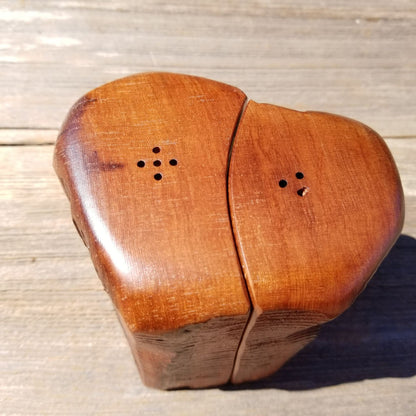 Salt and Pepper Shakers Set California Rustic Redwood Handmade #383 Lodge Theme Manly Gift Engagement Gift