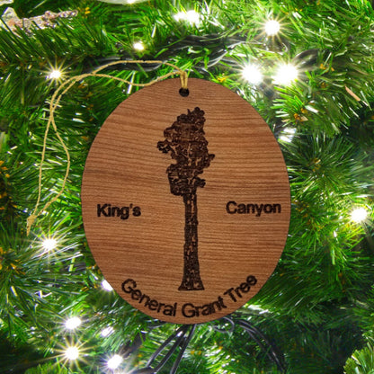 General Grant Tree King's Canyon National Park Redwood Ornament