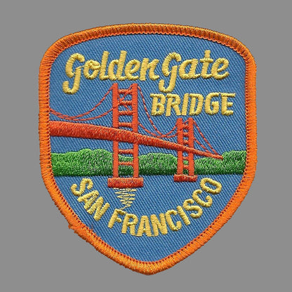Golden Gate Bridge San Francisco Patch Iron On California Souvenir - Badge Emblem Applique Accessory