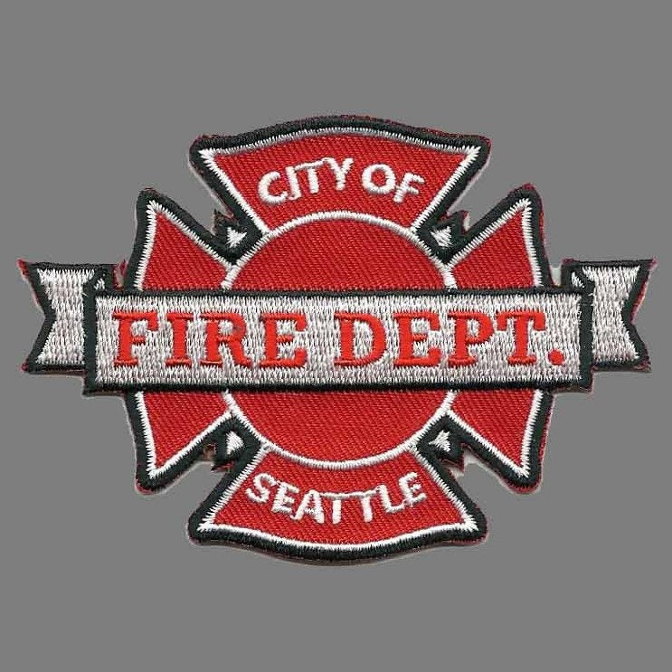 Seattle Patch – WA Souvenir – Fire Department Washington Seattle WA Travel Patch – Uniform Badge