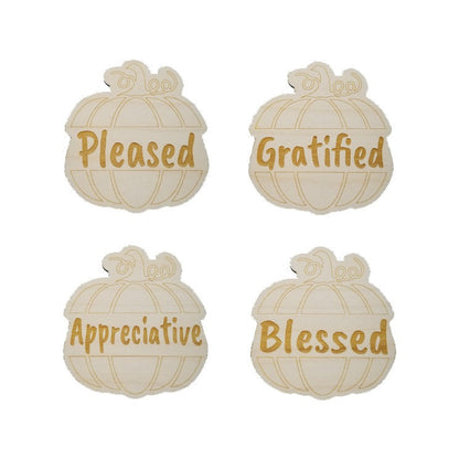 Kids Coloring Set of 4 Color Your Own Place Card - Place Setting - Thanksgiving Table Decor - Pumpkin Place Holder - Kids Craft