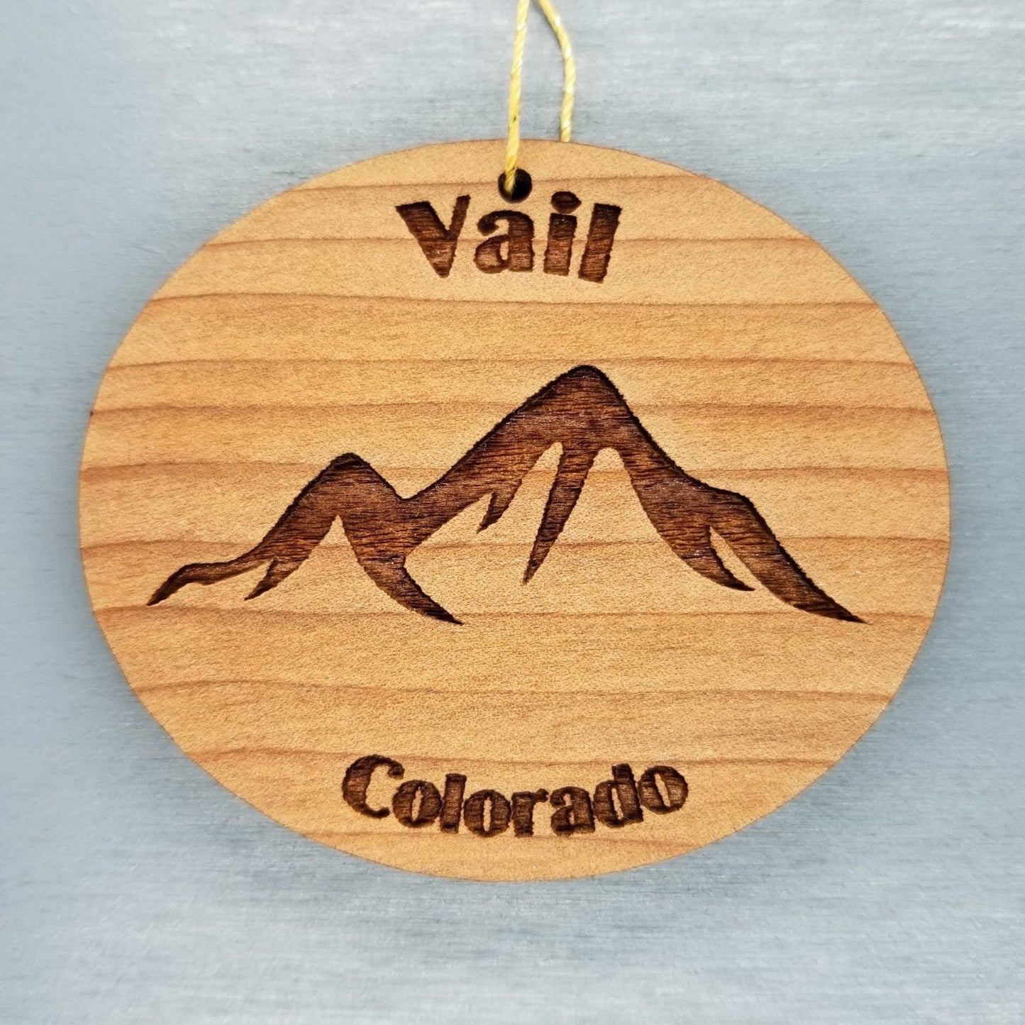 Wholesale Vail Colorado Ornament Wood CO Souvenir Mountains