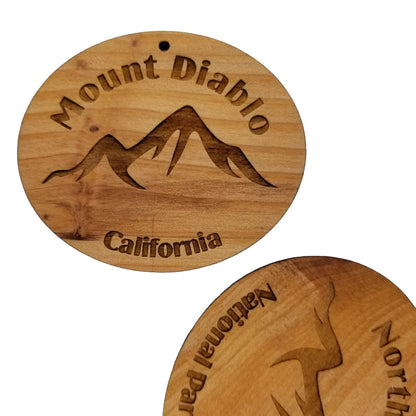 Dome Peak Ornament Wood Ornament Washington Souvenir Mountain Climbing Dome Glacier WA Cascades Hiking Mountaineering