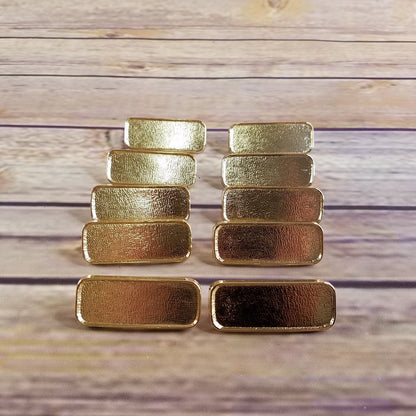 10 Small Gold Tone Belt Buckle Blanks - Jewelry Making - Belt Buckle Parts - DIY - Craft Part - Men's Accessories Wholesale