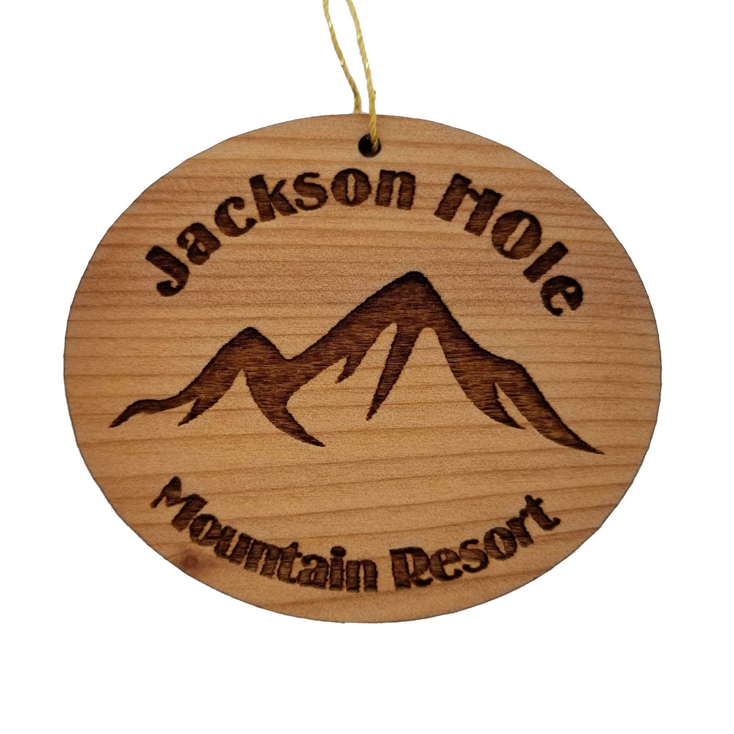 Jackson Hole Ornament Handmade Wood Ornament Jackson Hole Mountain Resort Souvenir Wyoming Christmas Ornament