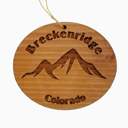 Wholesale Breckenridge Ornament Wood CO Souvenir Mountains