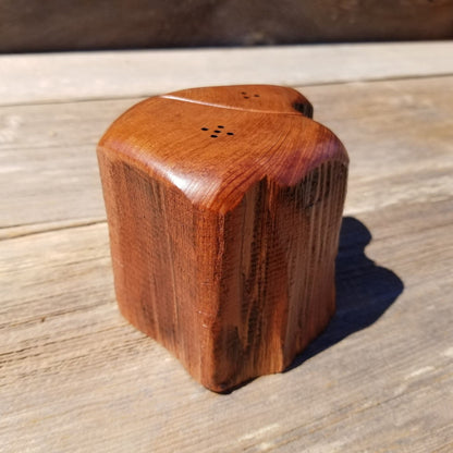 Redwood Rustic Salt and Pepper Shakers Set Handmade Anniversary Wedding #387 Housewarming Christmas California Wood