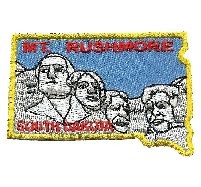 Mt Rushmore Patch - South Dakota - Iron On Souvenir Badge Emblem