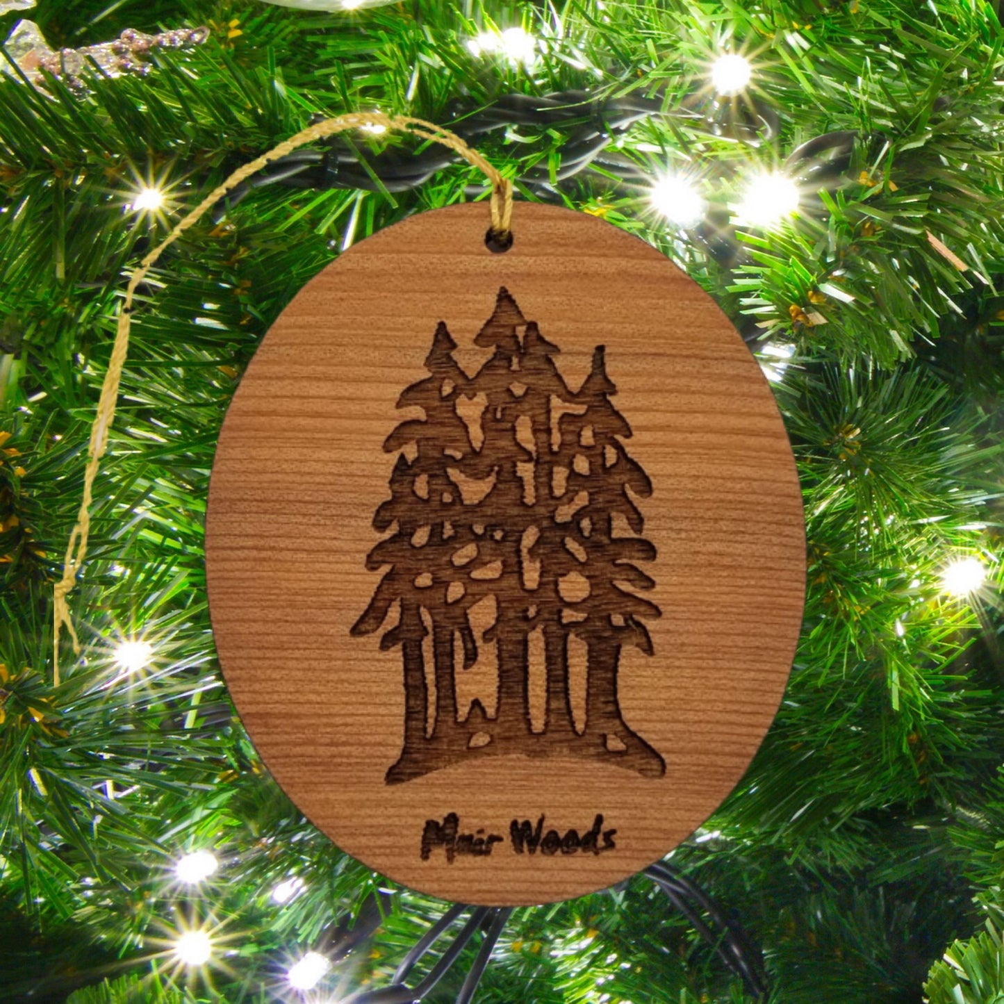 Muir Woods Ornament - National Park Souvenir - Christmas Ornament - Handmade