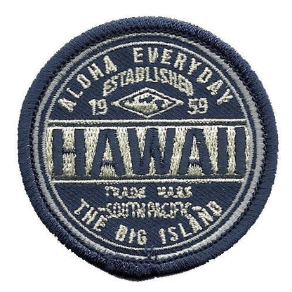 Hawaii Patch – Big Island HI Souvenir Aloha Everday Travel Patch – Iron On – Applique 2.25"" Island Embellishment